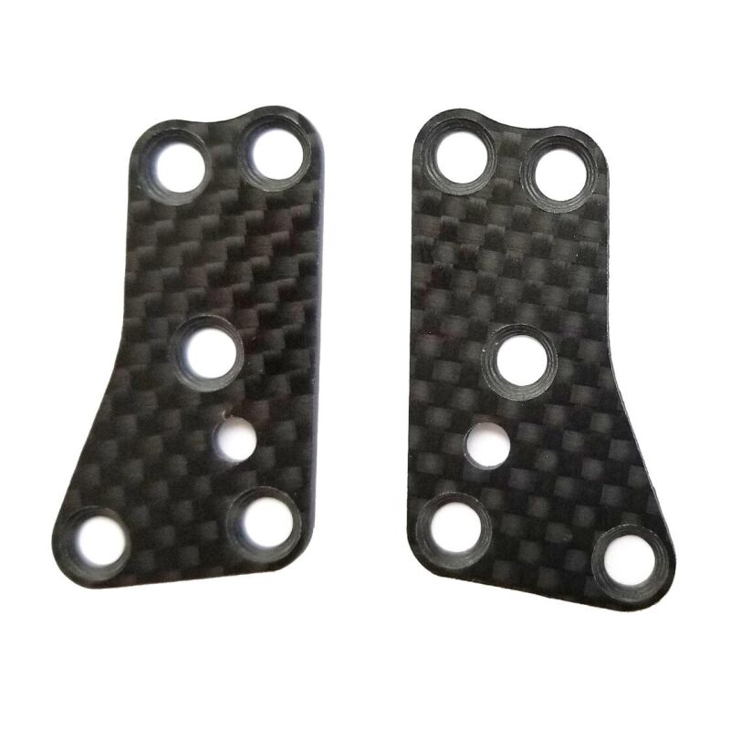 Team Associated RC8B3.2 FT Front Upper Suspension Arm Inserts, carbon fiber, 1.2mm / AE81444