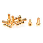 RUDDOG 4mm Gold Plug Male 12mm (10pcs) / RP-0182