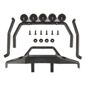 Team Associated CR12 Roll Bar and Bumper, black / AE41067