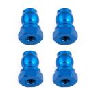 Team Associated Shock Bushings, 10 mm, blue aluminum / AE91815