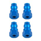Team Associated Shock Bushings, 12 mm, blue aluminum / AE91816