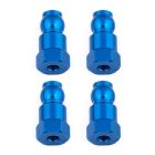 Team Associated Shock Bushings, 14 mm, blue aluminum / AE91817