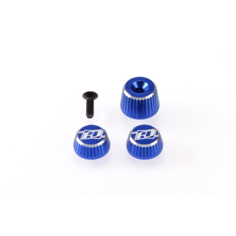 Revolution Design M17 Dial and Nut Set (blue) / RDRP0501-BLU