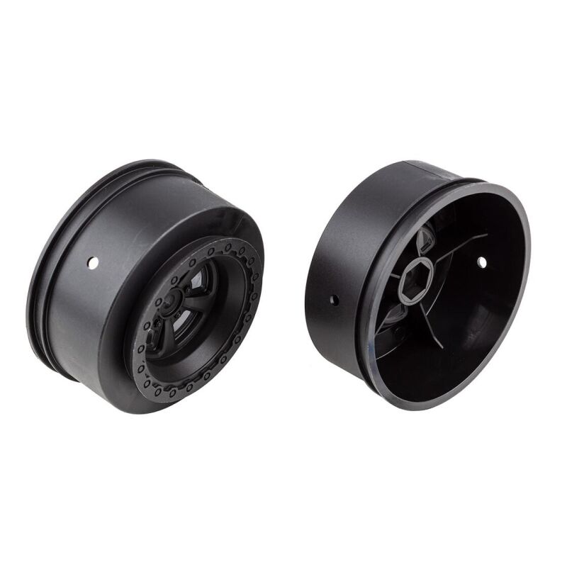 Team Associated DR10 Drag Rear Wheels, black / AE71078
