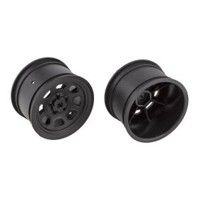 Team Associated SR10 Rear Wheels, black / AE71097