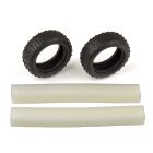 Team Associated Narrow Mini Pin Tires, with inserts / AE21547