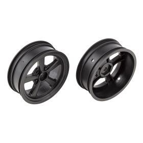 Team Associated DR10 Drag Front Wheels, black / AE71079