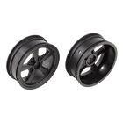 Team Associated DR10 Drag Front Wheels, black / AE71079