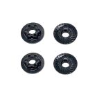 Team Associated FT Nuts, M4 Low Profile Wheel Nuts, black / AE92254