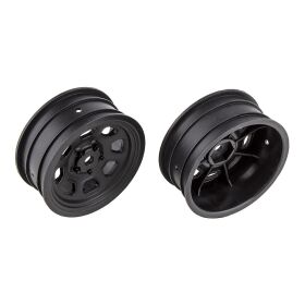 Team Associated SR10 Front Wheels, black / AE71096