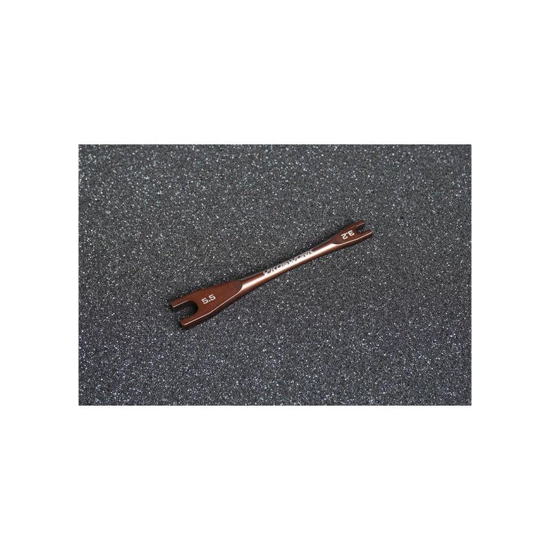 Koswork Steel Turnbuckle Wrench (3.2mm & 5.5mm) (For Associated Cars & 3mm Nut) / KOS13235