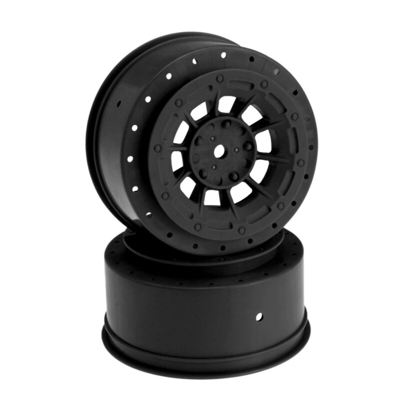 Jconcepts Hazard - SC6.2 | SC6.1 | SC5M +3mm wider off-set - 12mm hex wheel - 2pc. - (black) / JCO3344B