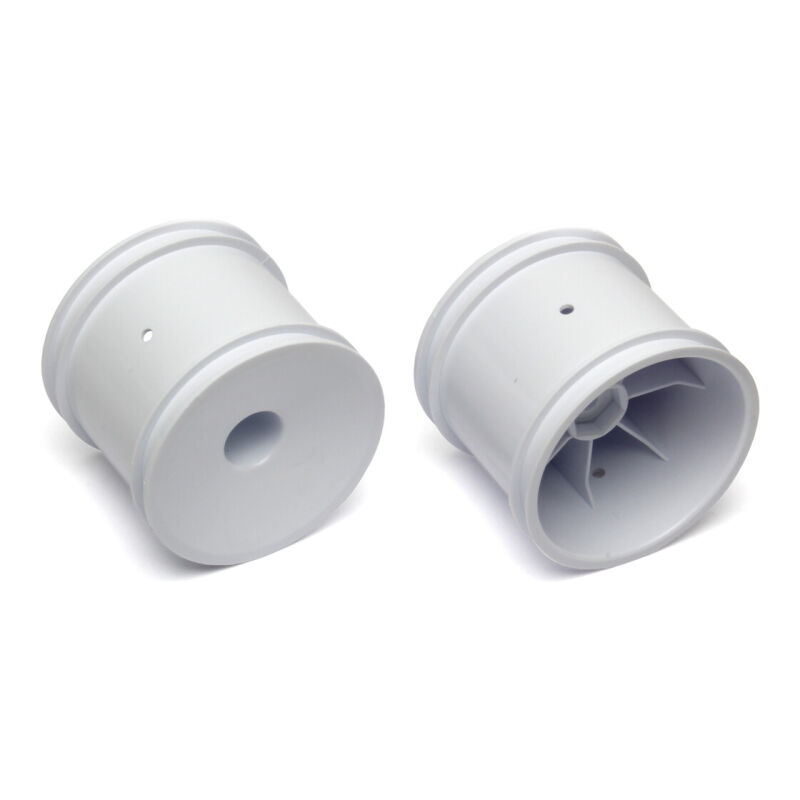 Team Associated Truck Hex Wheels, white / AE7852