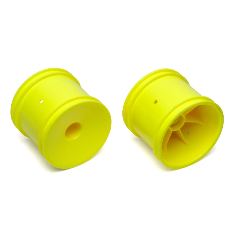 Team Associated Truck Hex Wheels, yellow / AE7853