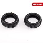 Sweep CUBY 4wd Front Yellow long wear compound (Medium) 1/10 Astro turf / Carpet tires (Only tires) 2pcs / SW-139FYN