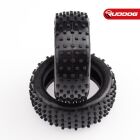 Sweep CUBY 4wd Front Yellow long wear compound (Medium) 1/10 Astro turf / Carpet tires (Only tires) 2pcs / SW-139FYN