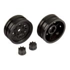 Team Associated CR12 Wheel Set, black / AE41052