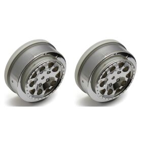 Team Associated SC10B Front Wheels, chrome / AE91221
