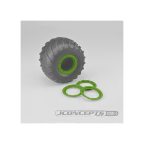 Jconcepts Tribute wheel beadlocks - green - glue-on set,...