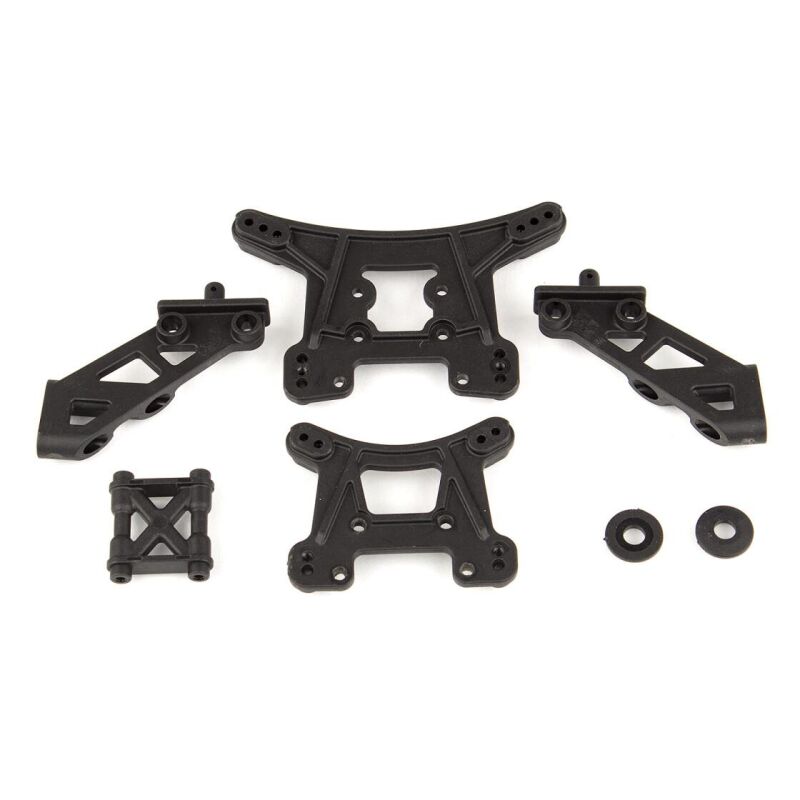 Team Associated Front and Rear Shock Towers and Wing Mounts Set / AE21503