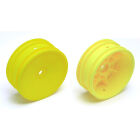 Team Associated Buggy Front Hex Wheels, yellow / AE9691