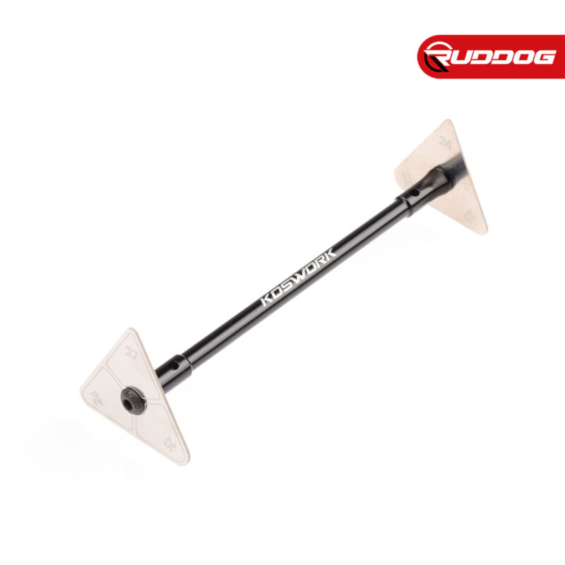 Koswork Steel Ride Height Gauge Set (w/alum handle, 22-24mm & 25-27mm, 1/10 Truck & 1/8 Buggy) / KOS13320-2225