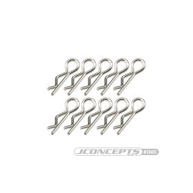 JConcepts compact / angled body clips, silver, 10pc /...