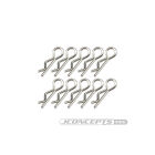 JConcepts compact / angled body clips, silver, 10pc / JCO2840S