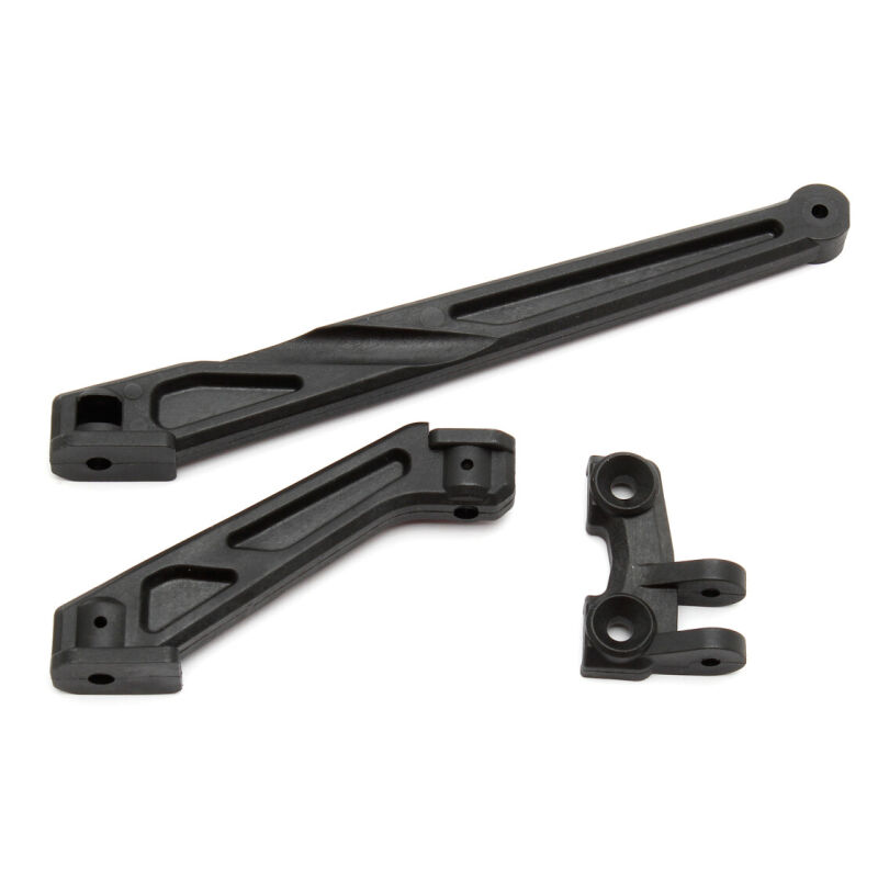 Team Associated RC8B3 Chassis Braces, long (front and rear) / AE81032