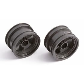 Team Associated DS Front Wheels, black / AE8881