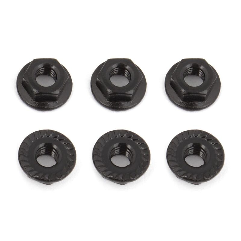 Team Associated Nuts, M4 Serrated Nuts / AE91738