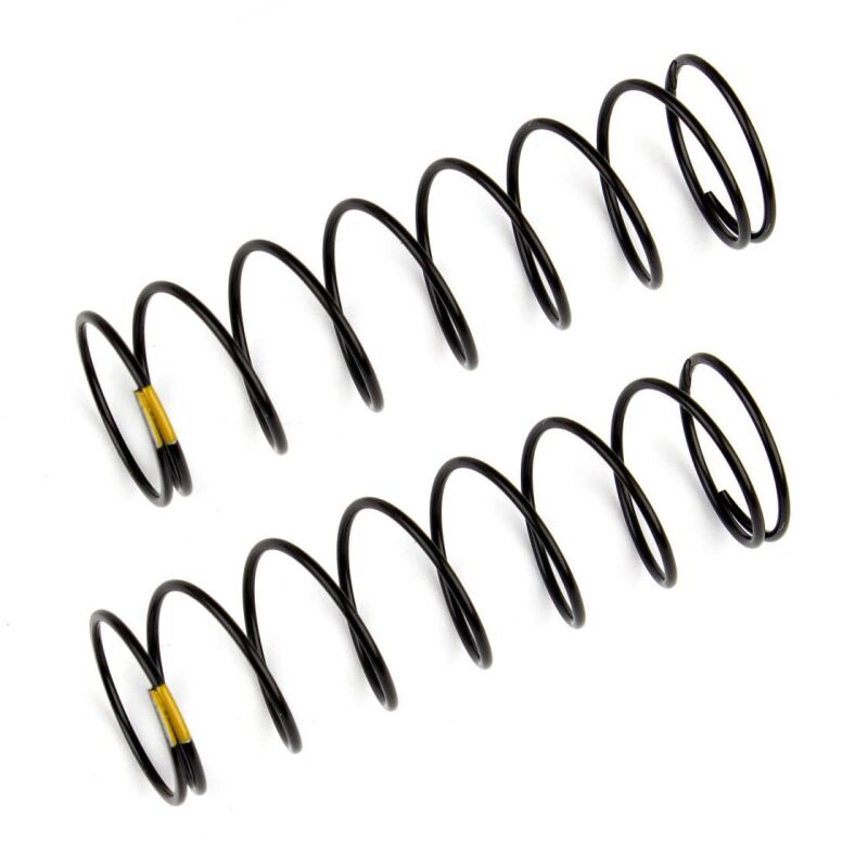Team Associated Rear Shock Springs, yellow, 2.30 lb in, L61mm / AE91841