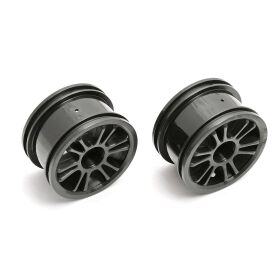 Team Associated Narrow Spoked Wheels, black / AE21275