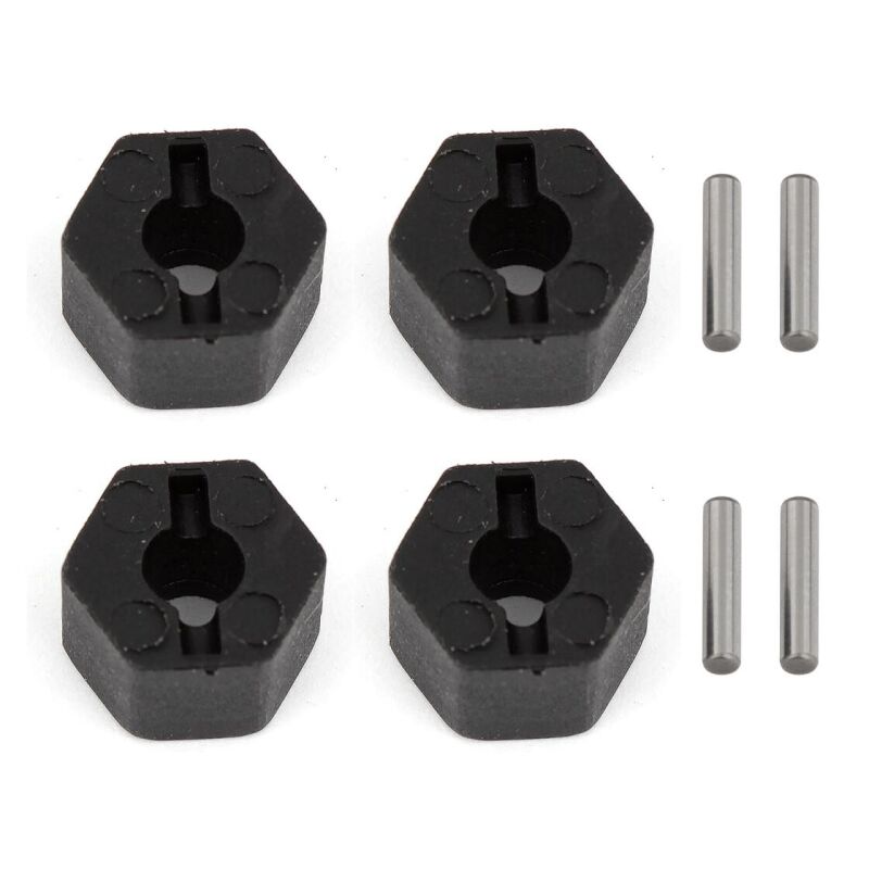 Team Associated CR12 Wheel Hexes and Pins Set / AE41049