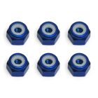 Team Associated FT Locknuts, Blue Aluminum 8-32 / AE6943