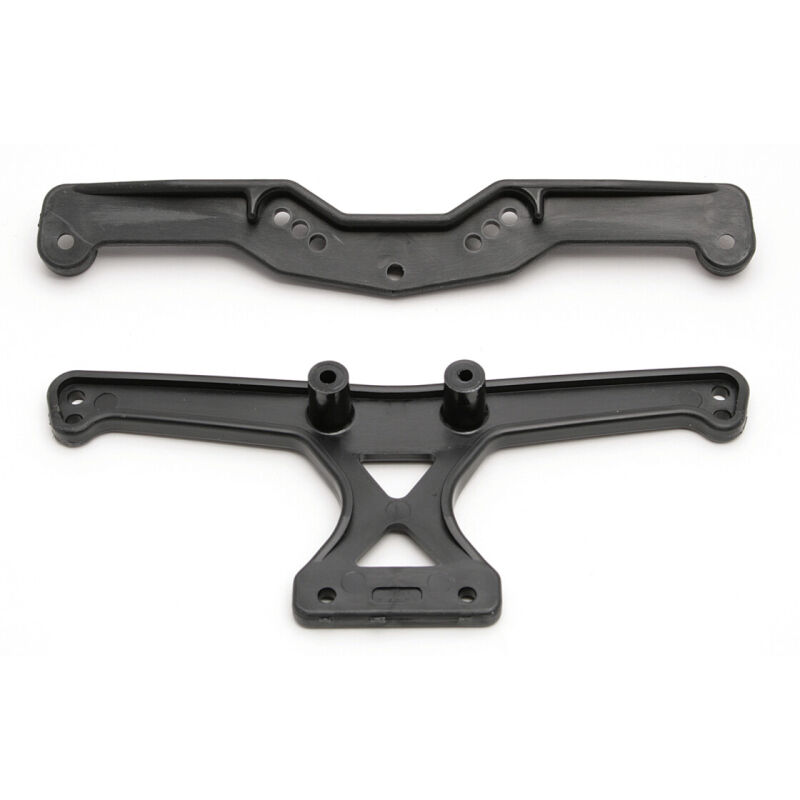 Team Associated SC10 Body Mounts, front and rear / AE9820