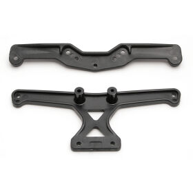 Team Associated SC10 Body Mounts, front and rear / AE9820