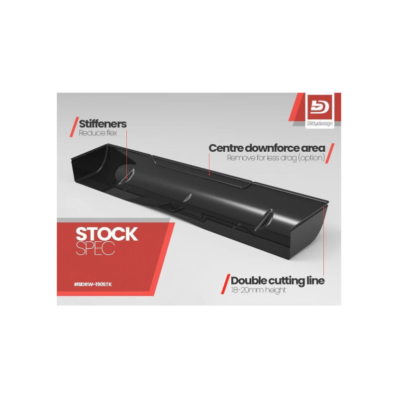 Bittydesign Rear Hard wing 190mm - Stock spec [Universal] / BDRW-190STK