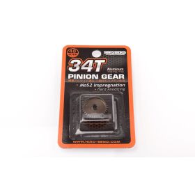 Hiro Seiko Hard Coated Alum. Pinion Gear (MoS2) DP48-34T...