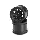 Jconcepts Hazard - 1.7" RC10 rear wheel - black (1/4" original axle) / JCO3359B