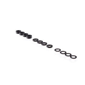RUDDOG 3mm Washer Set Black (0.5mm/1.0mm/2.0mm) /...