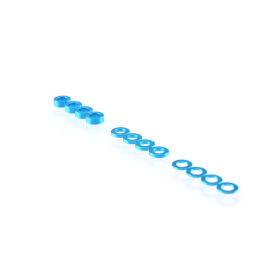 RUDDOG 3mm Washer Set Light Blue (0.5mm/1.0mm/2.0mm) /...