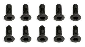 Team Associated Screws, 2x0.4x6 in FHCS / AE4674