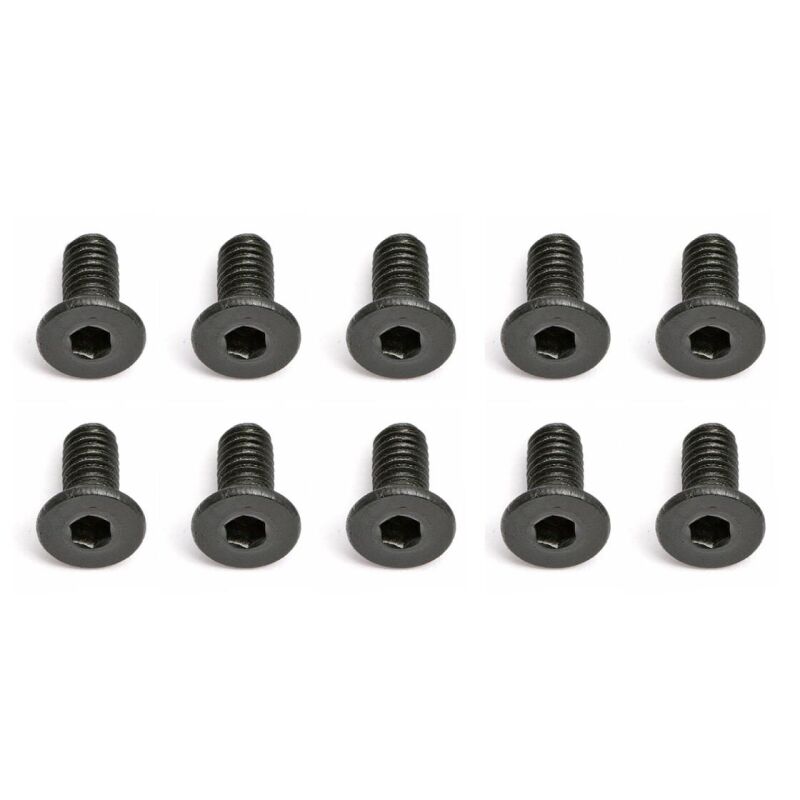 Team Associated Screws, 2.5x0.45x6 in FHCS / AE4675