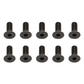 Team Associated Screws, 4x10 mm FHCS / AE81262