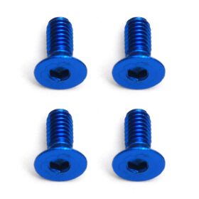 Team Associated FT Screws, Blue Aluminum 2.5x6 mm FHCS /...