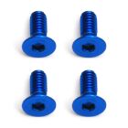 Team Associated FT Screws, Blue Aluminum 2.5x6 mm FHCS / AE8549