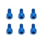 Team Associated FT Screws, Blue Aluminum 3x6 mm SHCS / AE8560