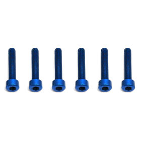 Team Associated FT Screws, Blue Aluminum 3x16 mm SHCS /...