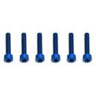 Team Associated FT Screws, Blue Aluminum 3x16 mm SHCS / AE8565